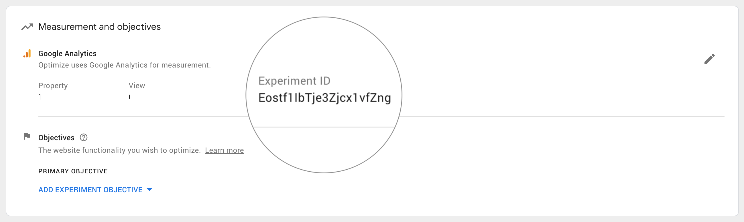Set your experiment objectives